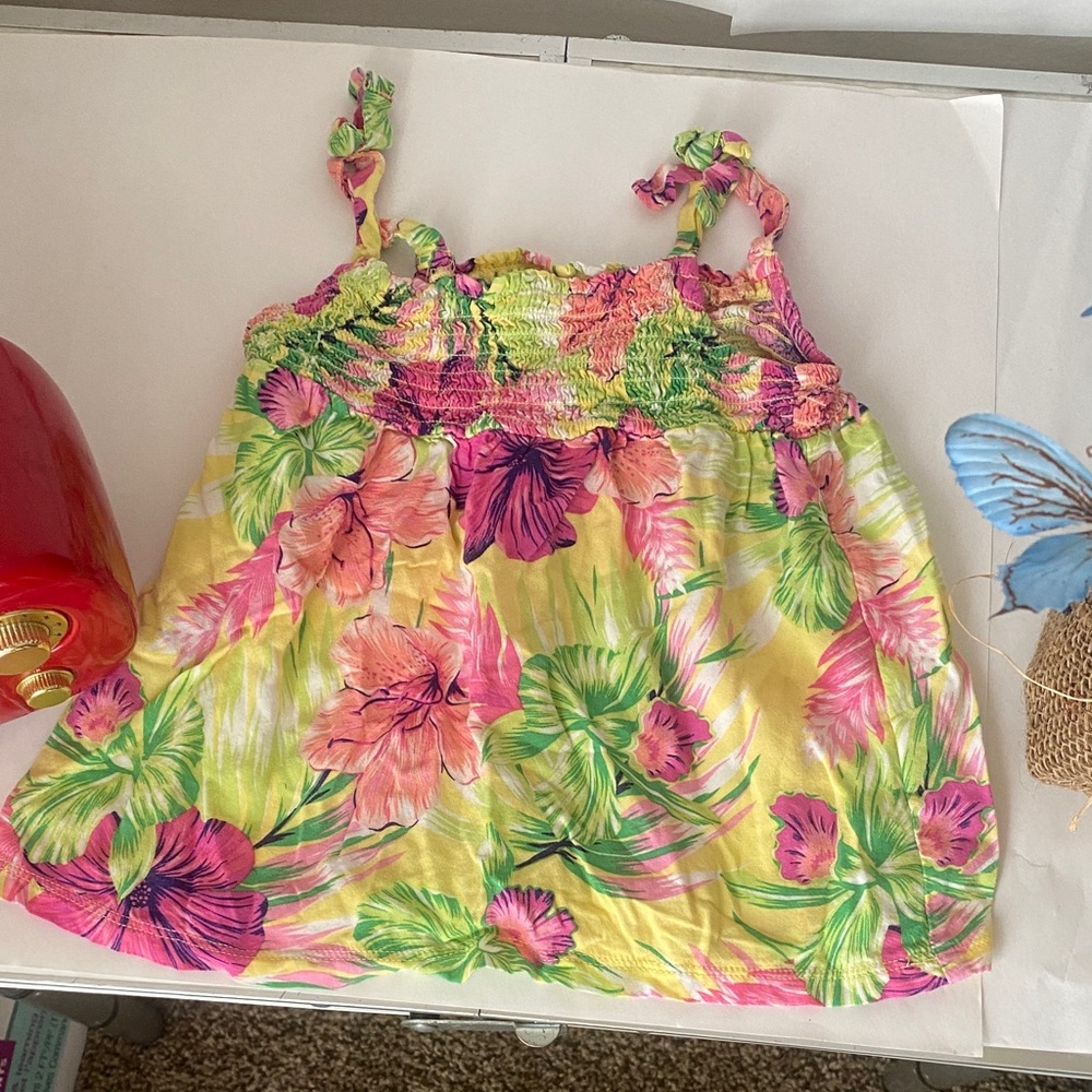 The Children's Place Floral Camisole - Pink, Green, Yellow